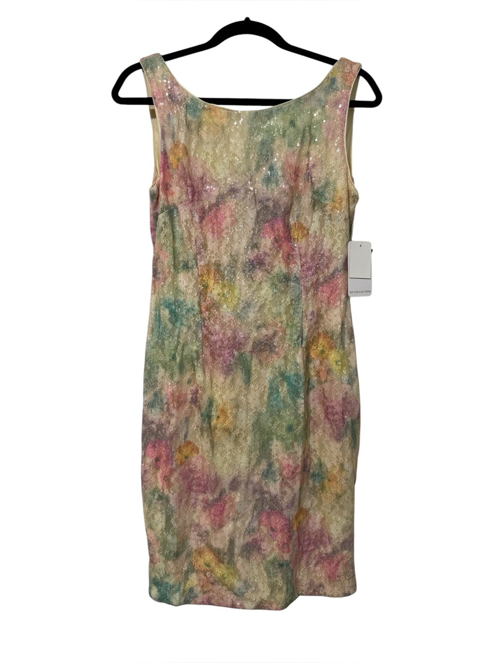 NWT Sequin Multicolored SD Collection Sleeveless Knee Length Dress (Size 10)